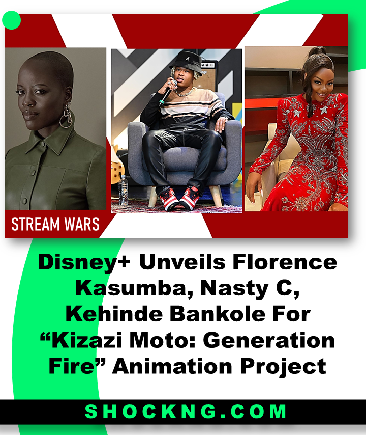 African Sci fi Kizazi Moto project cast list - Disney+ Unveils Florence Kasumba, Nasty C, Kehinde Bankole For “Kizazi Moto, Generation Fire” Animation Project