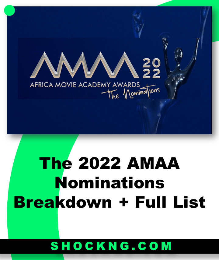 The AMAA 2022 breakdown and full list - The 2022 AMAA Nominations Breakdown + Full List