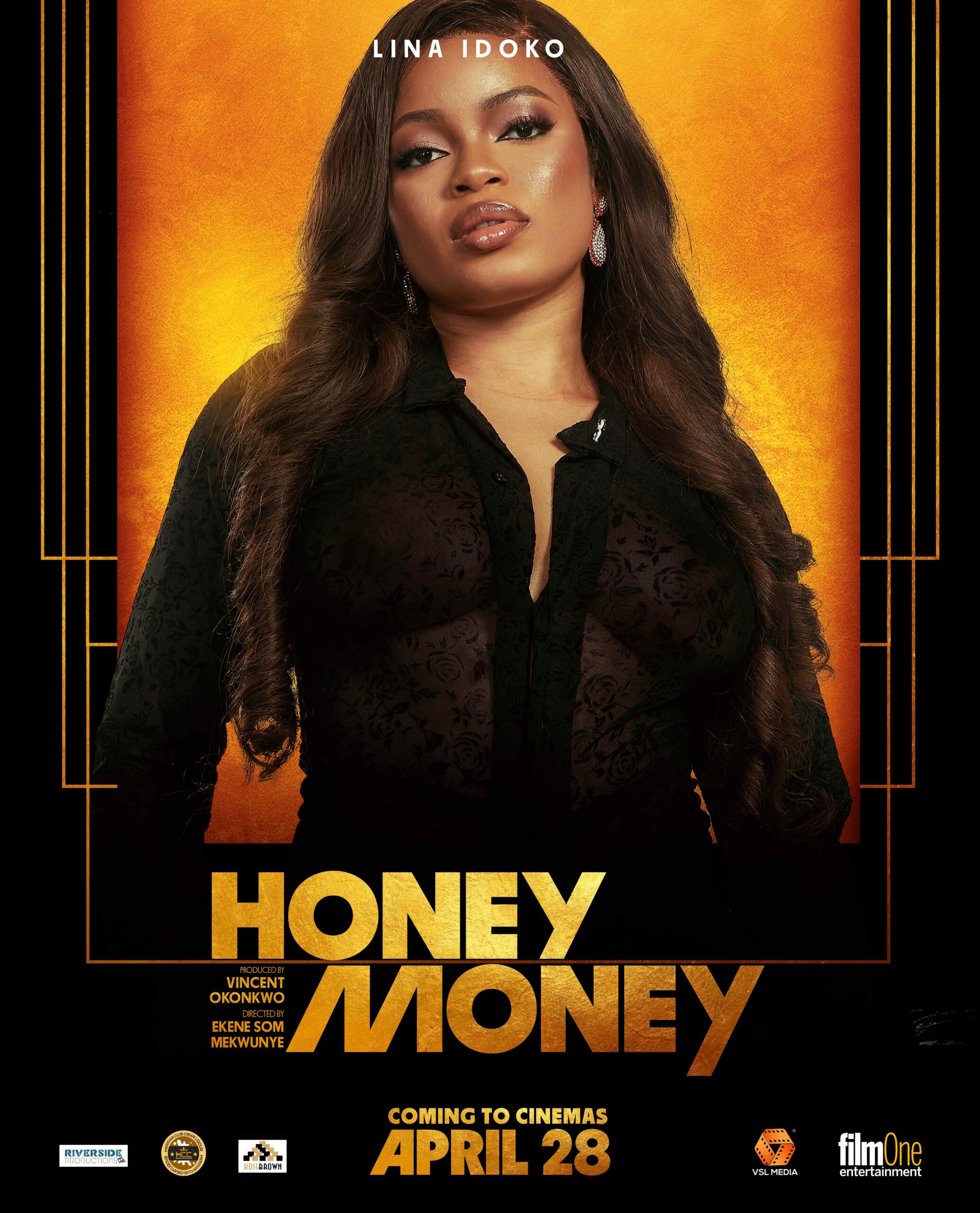 Character poster Lina Blk scaled - New "Honey Money" Posters Reveal Closer Character First Looks