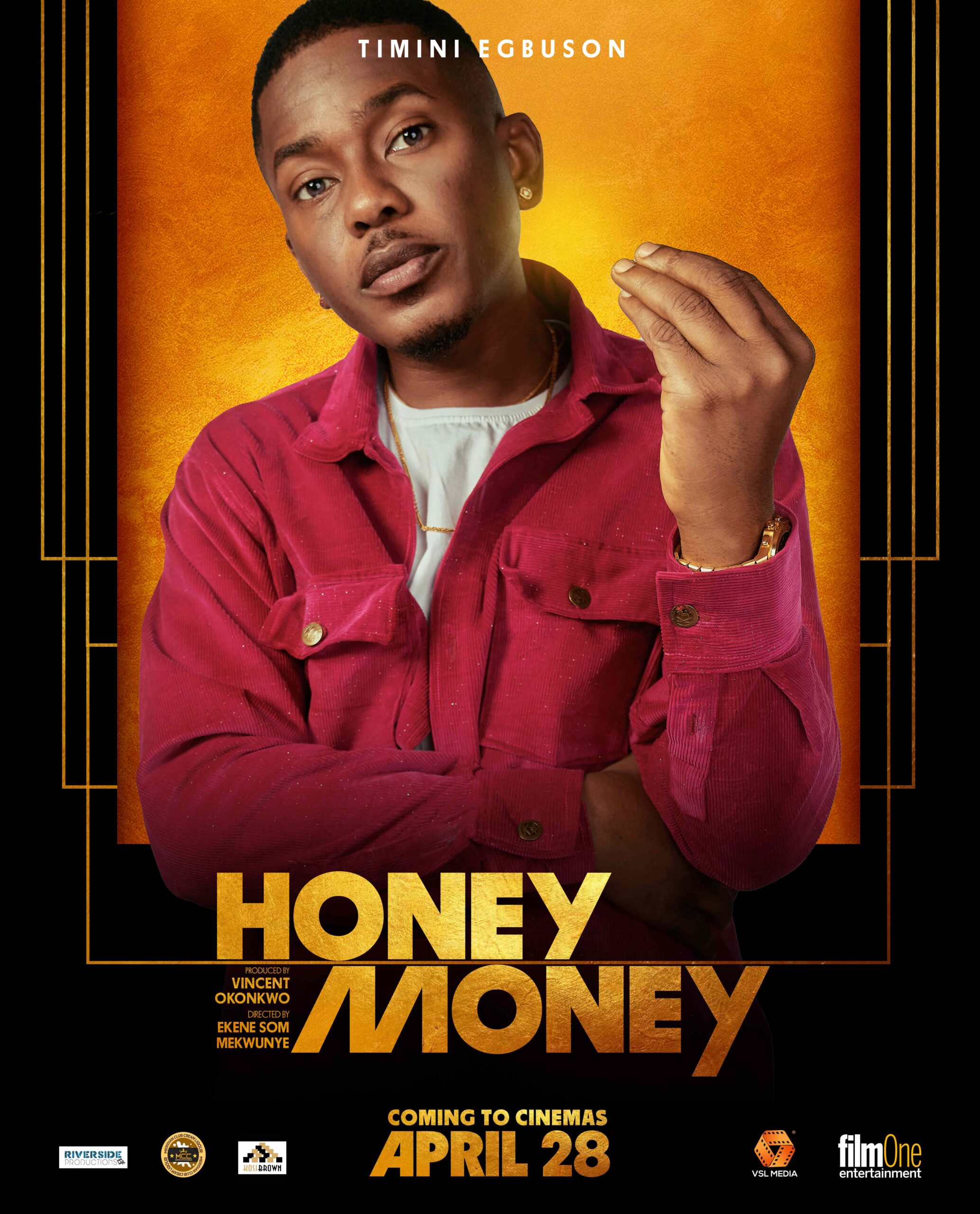 Character poster Timini Blk Victor scaled - New "Honey Money" Posters Reveal Closer Character First Looks