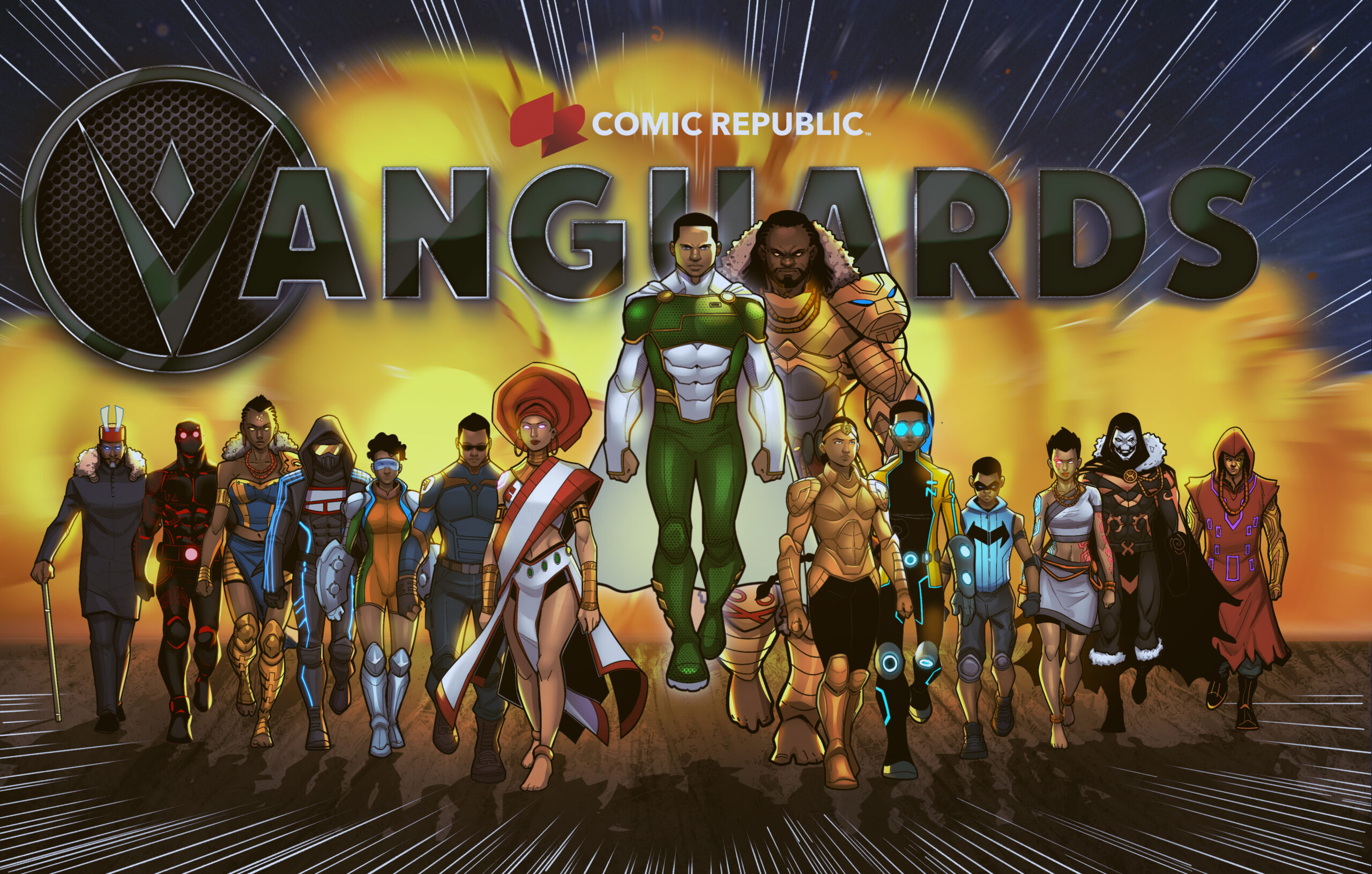 Vanguards Super Poster BRANDED scaled - Jide Martin On Building Comic Republic for 10 years and Landing A Lucrative IP Deal at Universal 