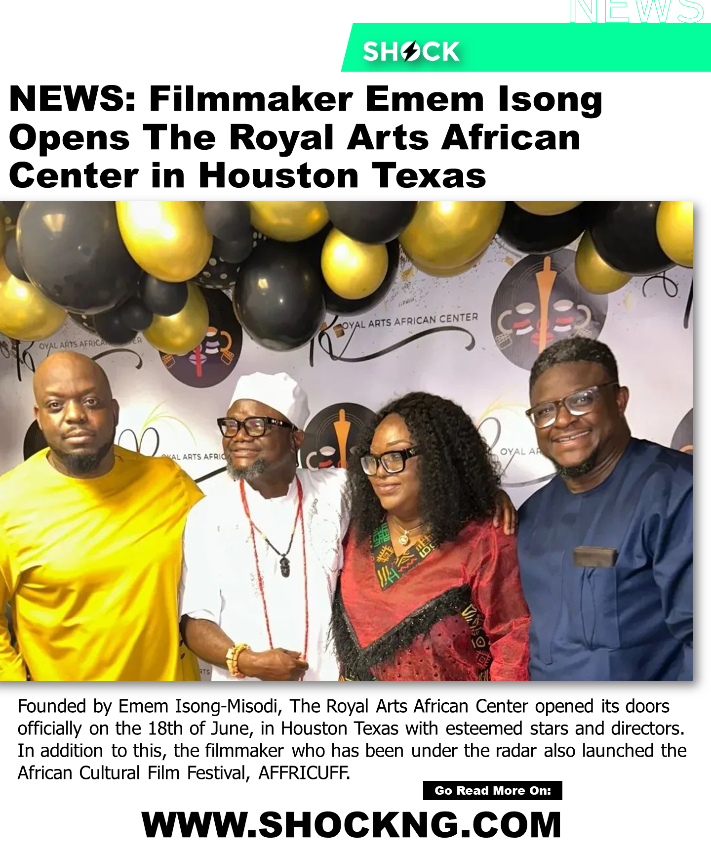 Emem isong royal art center - Emem Isong Opens The Royal Arts African Center in Houston Texas