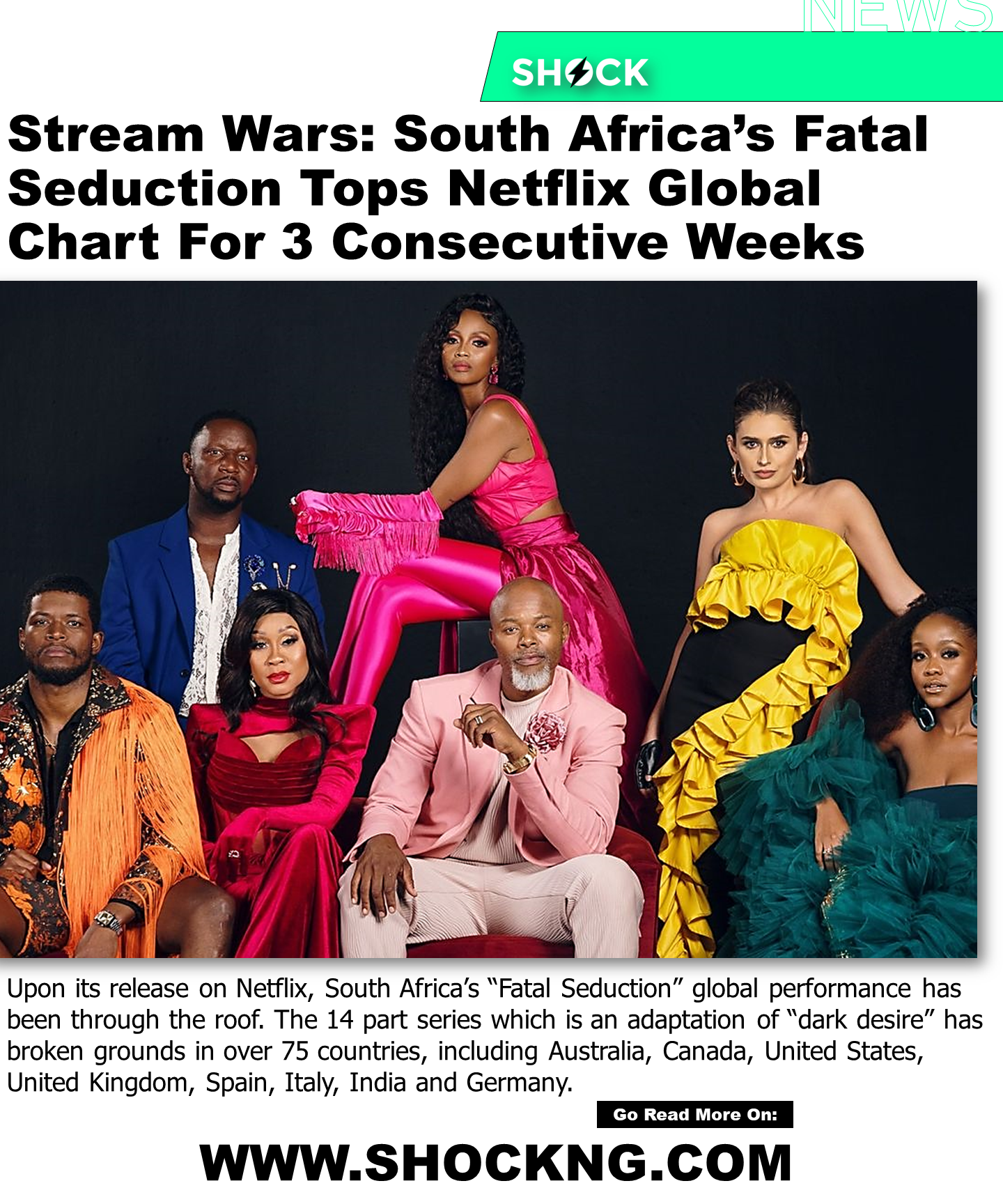 South Africa fatal seduction series - South Africa’s Fatal Seduction Tops Netflix Global Chart For 3 Consecutive Weeks