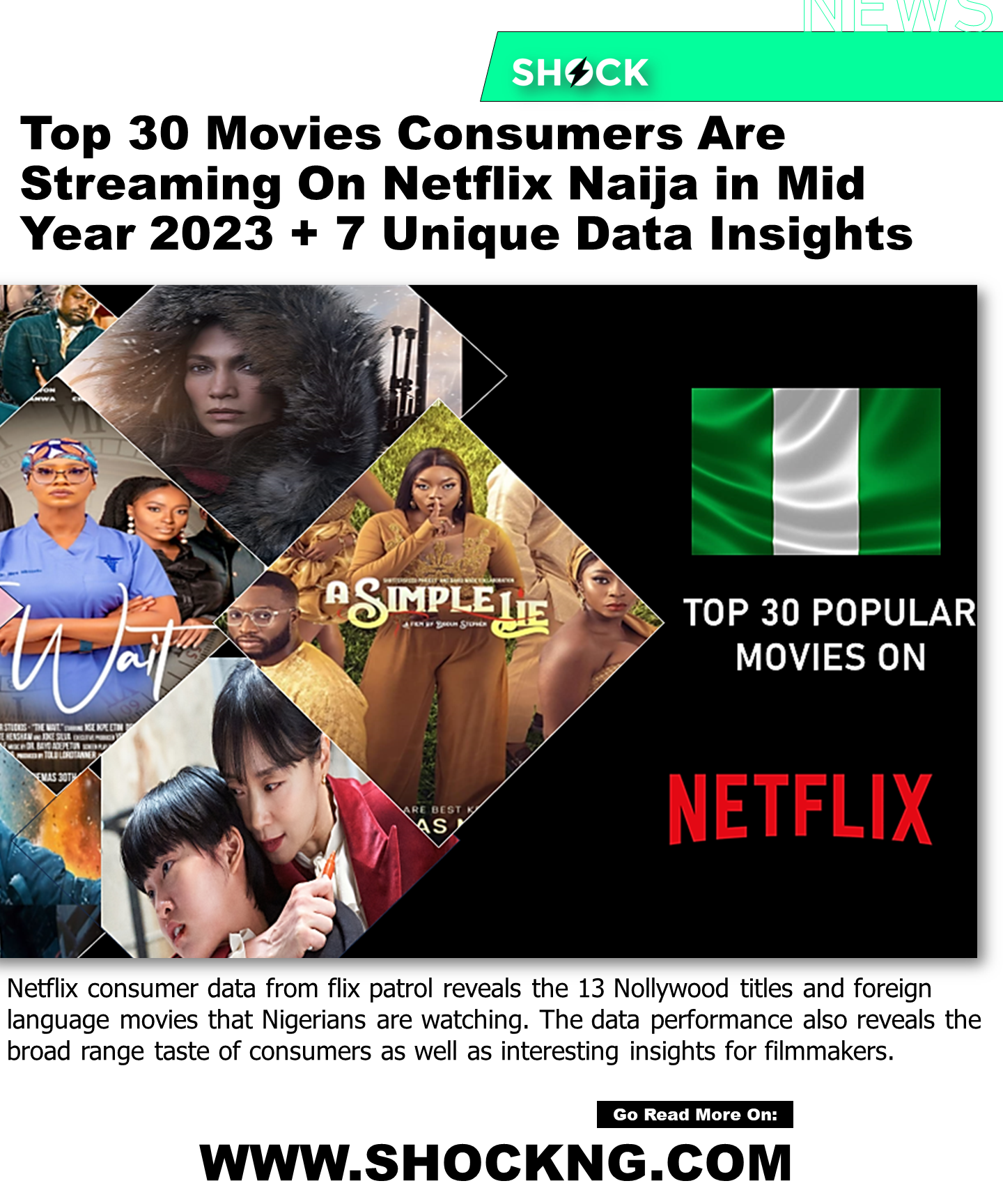 Top 30 Movies Consumers Are Streaming On Netflix Naija in 2023Mid Year Data - Top 30 Movies Consumers Are Streaming On Netflix Naija in 2023 (Mid Year Data)