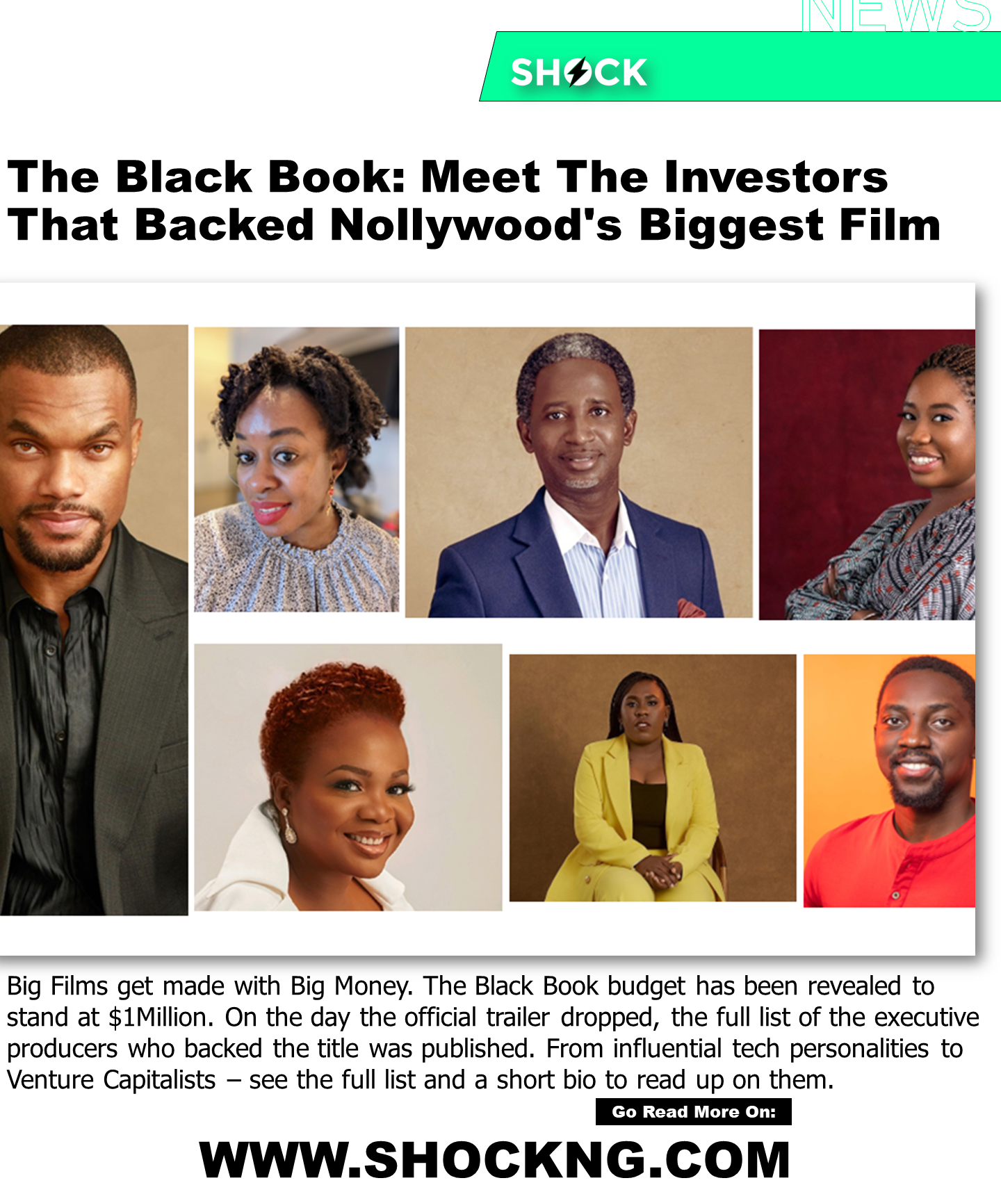 Netflix Movie The black book book investors - Meet The Investors Behind “The Black Book” Nollywood's Biggest Film Yet