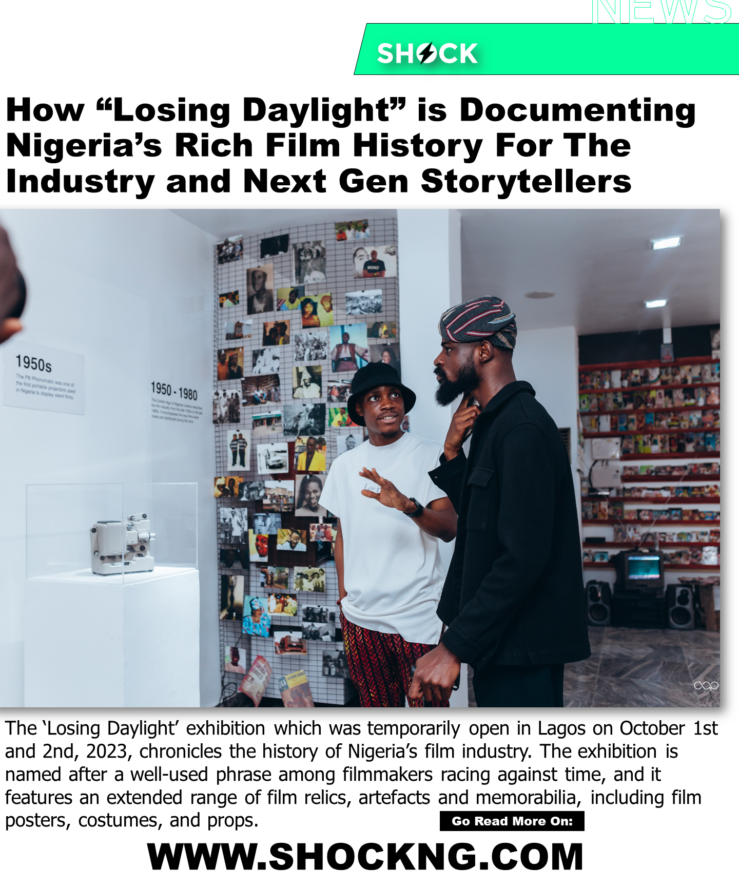 Loosing daylight - How "Losing Daylight" is Documenting Nigeria's Film History